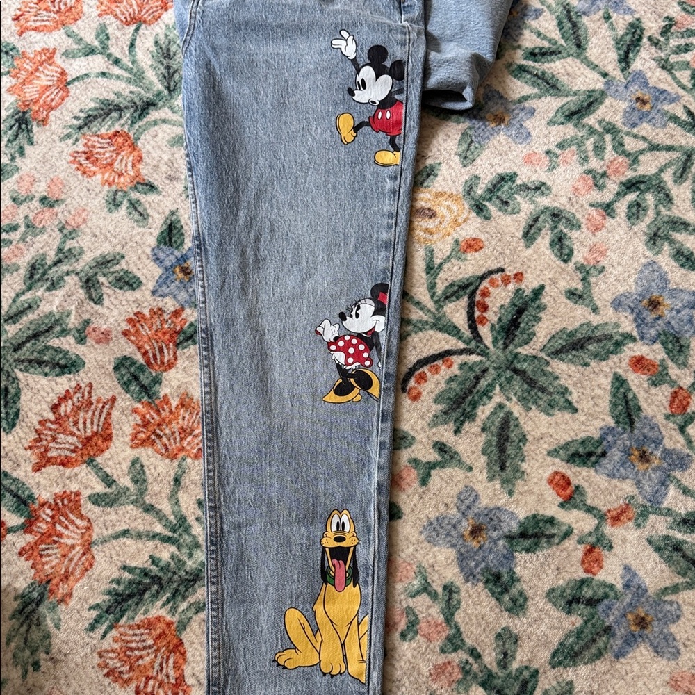 Mickey Mouse and friends High-Rise Mom Jeans - Picture 11 of 12